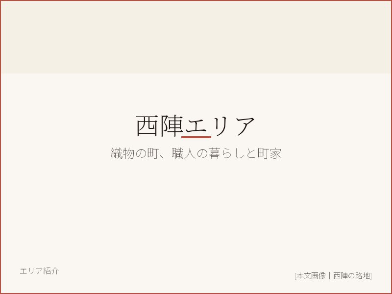 西陣エリア